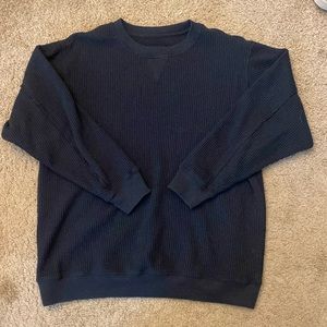 Aerie Black Crew Thermal